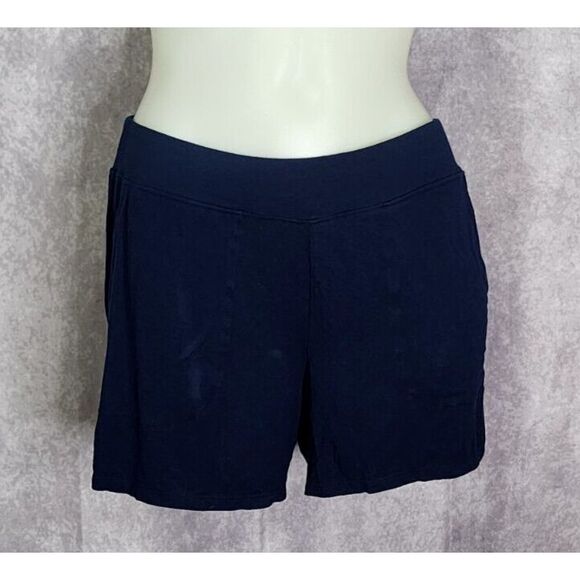 Soma Cool Nights Sleep Set Tank & Shorts Womens Size Small Dark Blue Pajamas - Picture 8 of 12